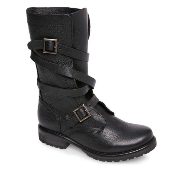 Steve Madden Shoes - Steve Madden Black Banddit combat Boot